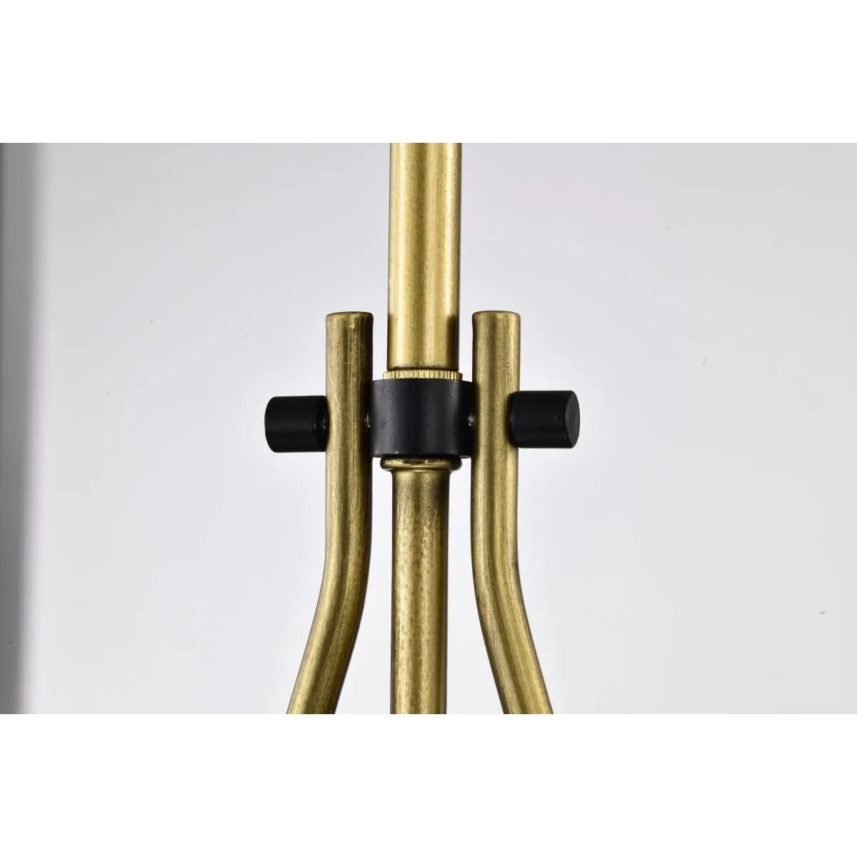Admiral 10 in. Pendant Light Matte Black and Natural Brass Finish