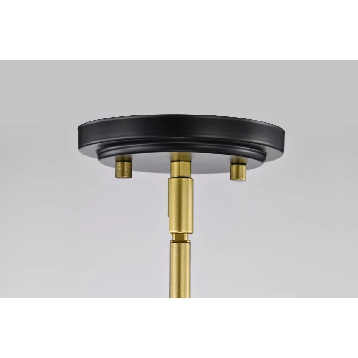 Admiral 10 in. Pendant Light Matte Black and Natural Brass Finish