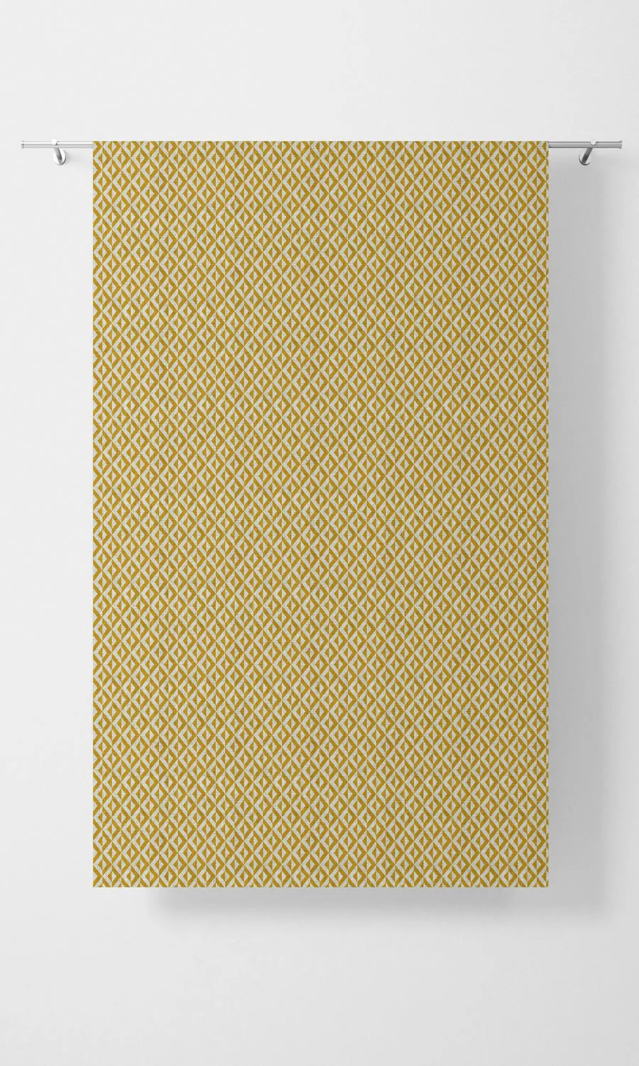 'Almens' Modern Geometric Print Shades (Deep Yellow/ White)