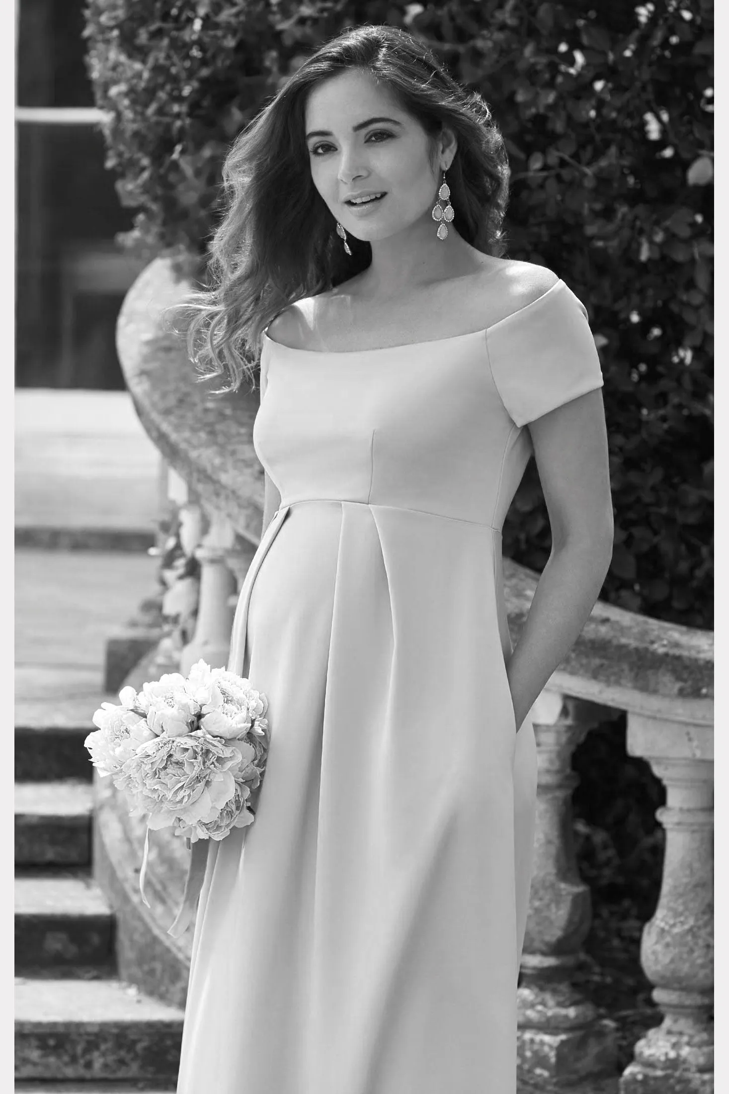 Aria Gown in Off White by Tiffany Rose