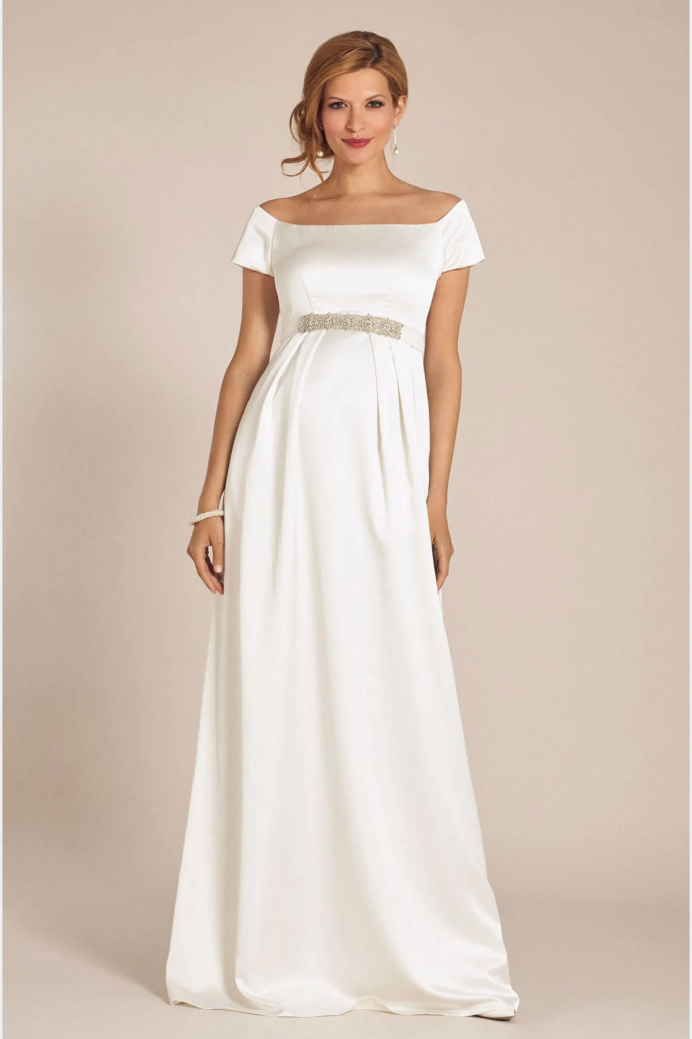 Aria Gown in Off White by Tiffany Rose
