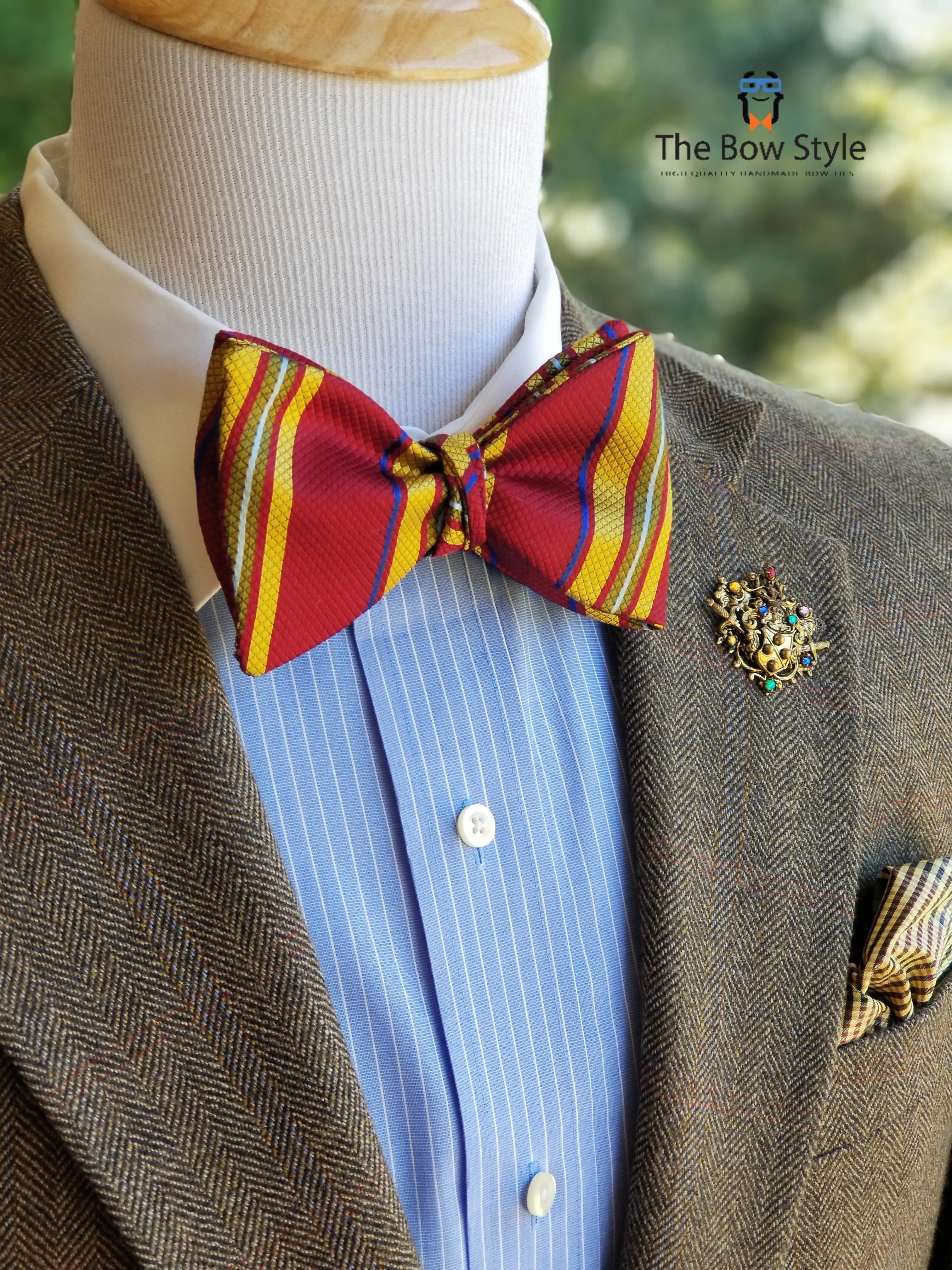 Bailey Burgundy and Stripes
