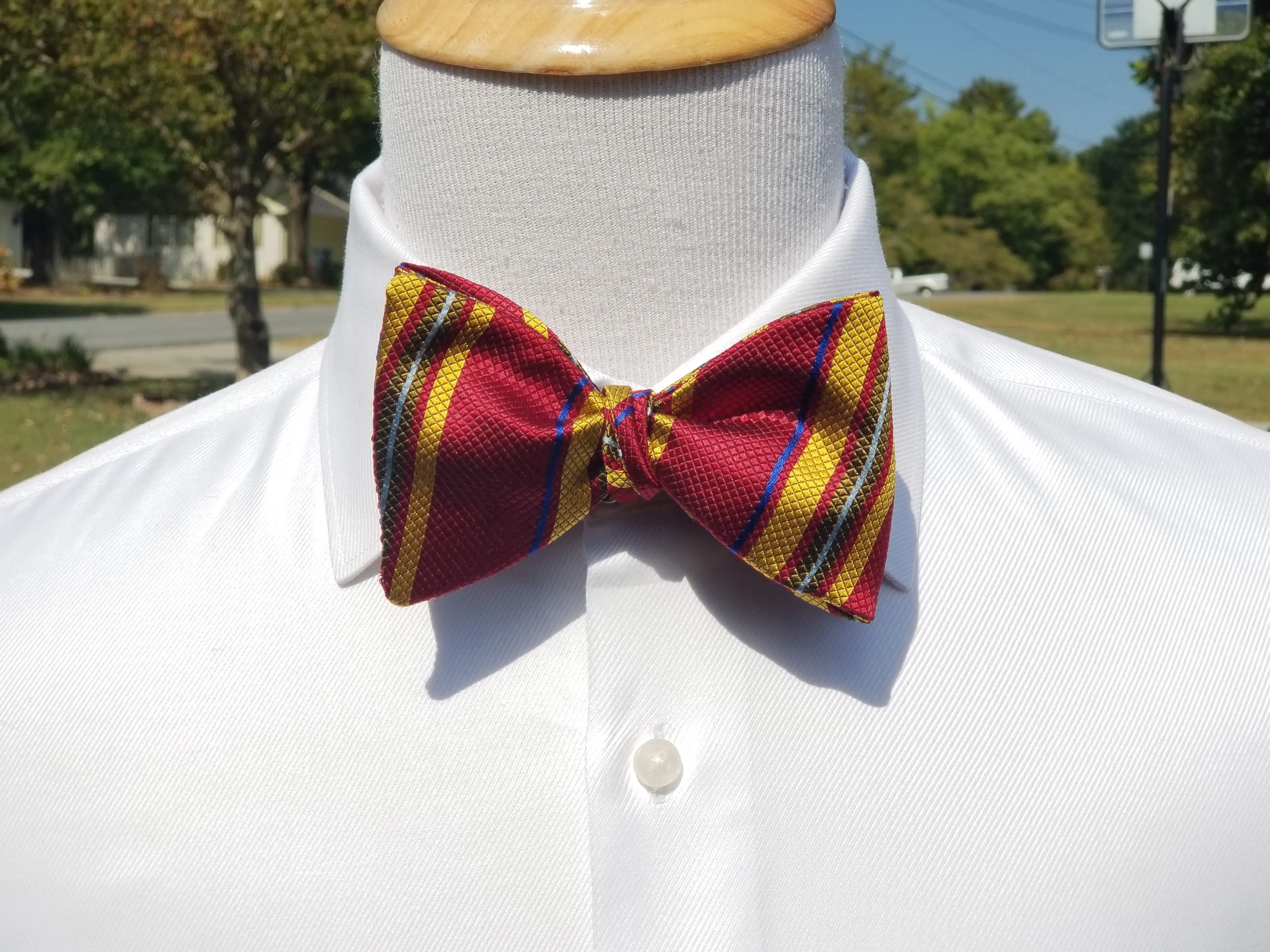 Bailey Burgundy and Stripes