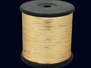 Beige Flat Metallic Badla Zari Threads (Flat Metallic Yarn)