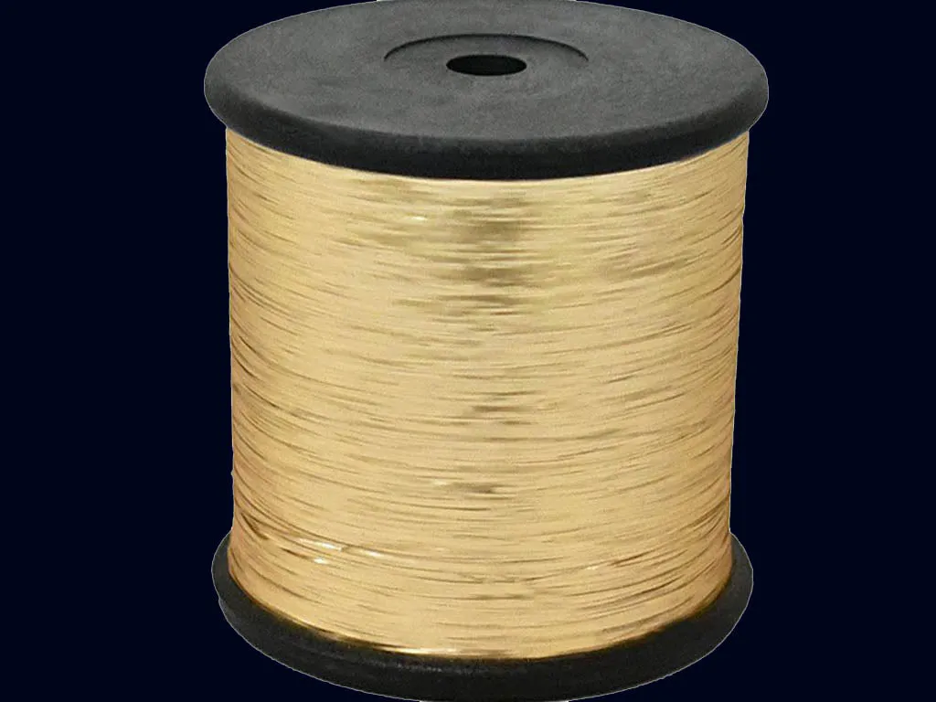 Beige Flat Metallic Badla Zari Threads (Flat Metallic Yarn)