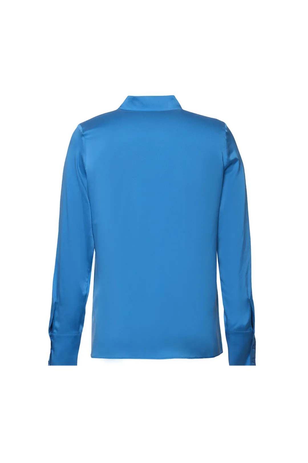 Blue Pure Silk Audrey Women's Shirt