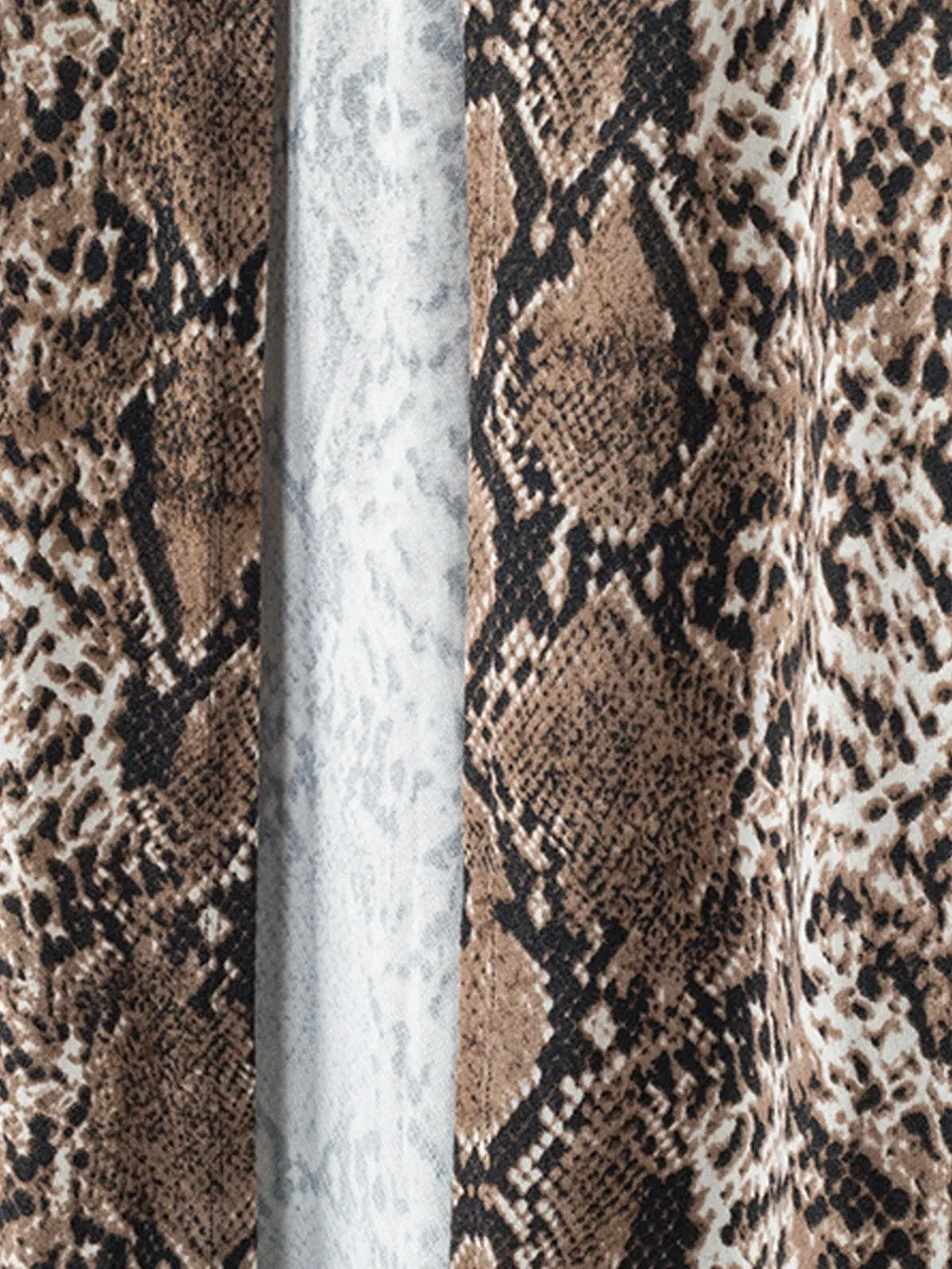 Brown and Black Snakeskin Cardigan