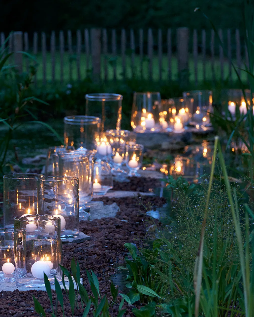 Burlesk Glass Hurricane Lantern
