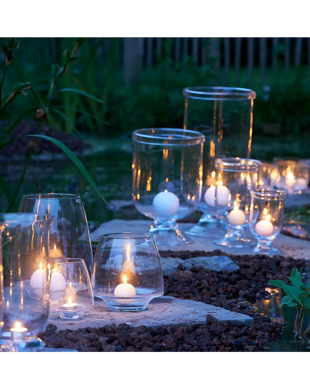 Burlesk Glass Hurricane Lantern
