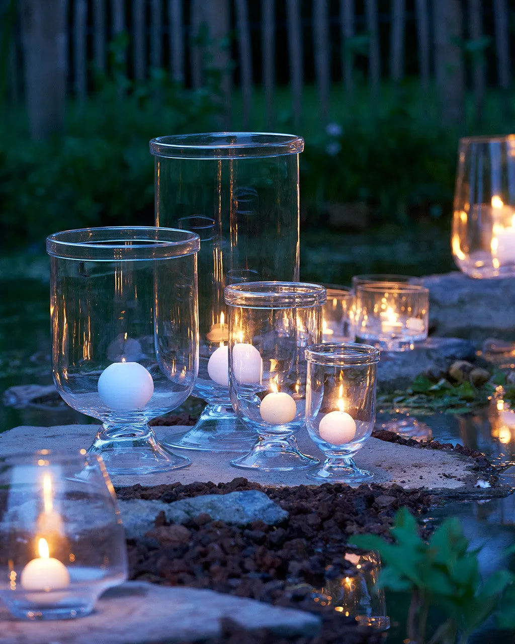 Burlesk Glass Hurricane Lantern