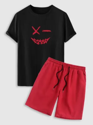 Casual Smile T-Shirt And Shorts