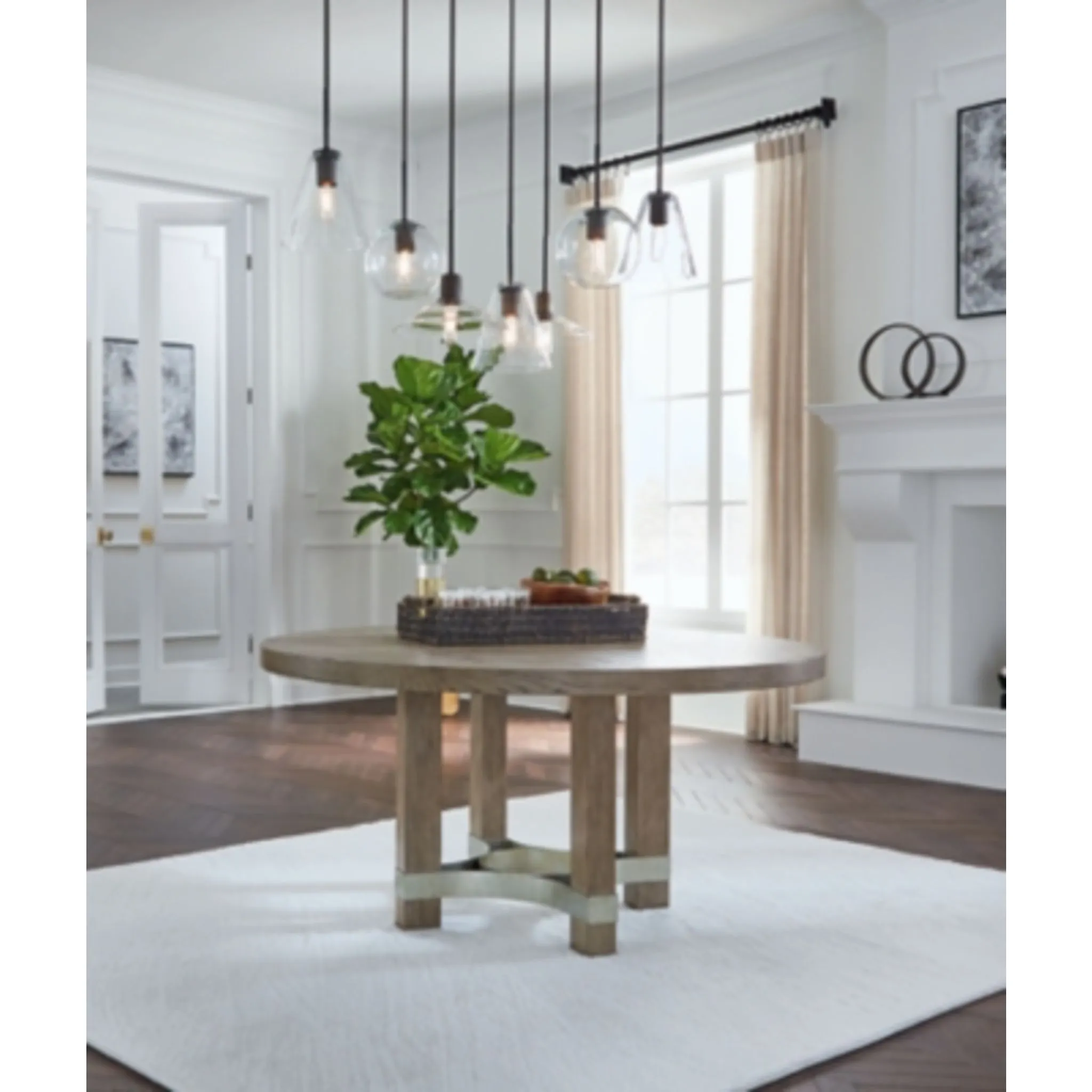 Chrestner Dining Table - Gray - (D983-50)
