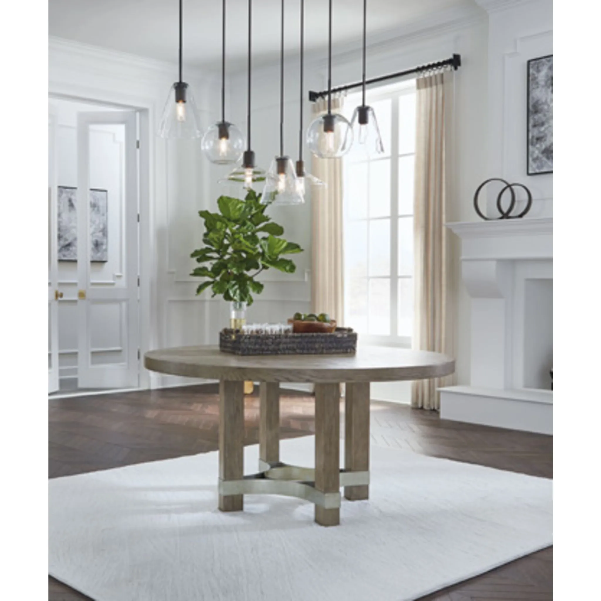 Chrestner Dining Table - Gray - (D983-50)