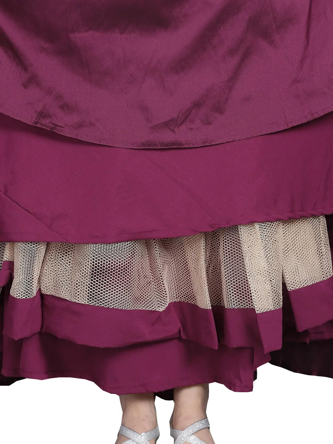 Custom Made Purple Floor Length Gown