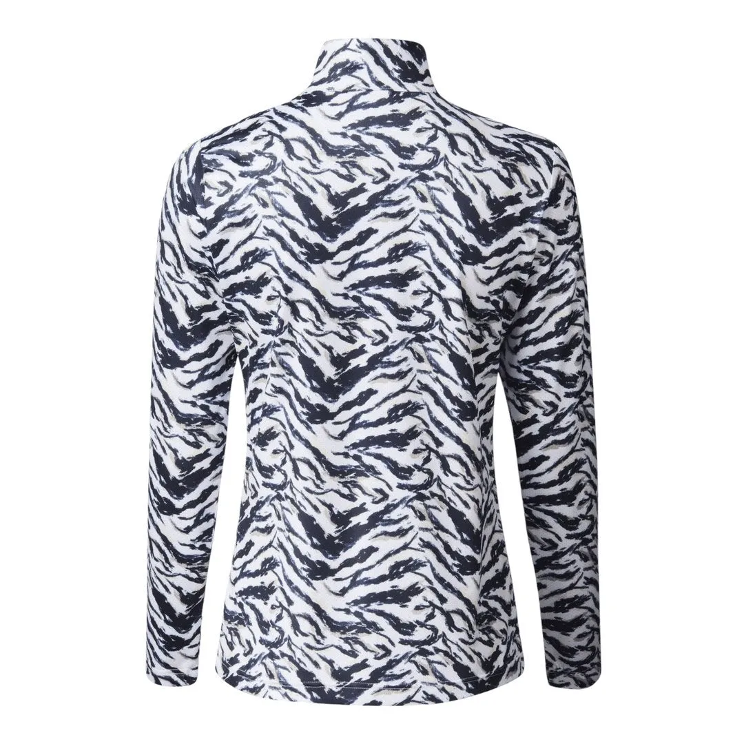 Daily Sports Ladies Animal Print Long Sleeve Golf Polo Shirt 443/134
