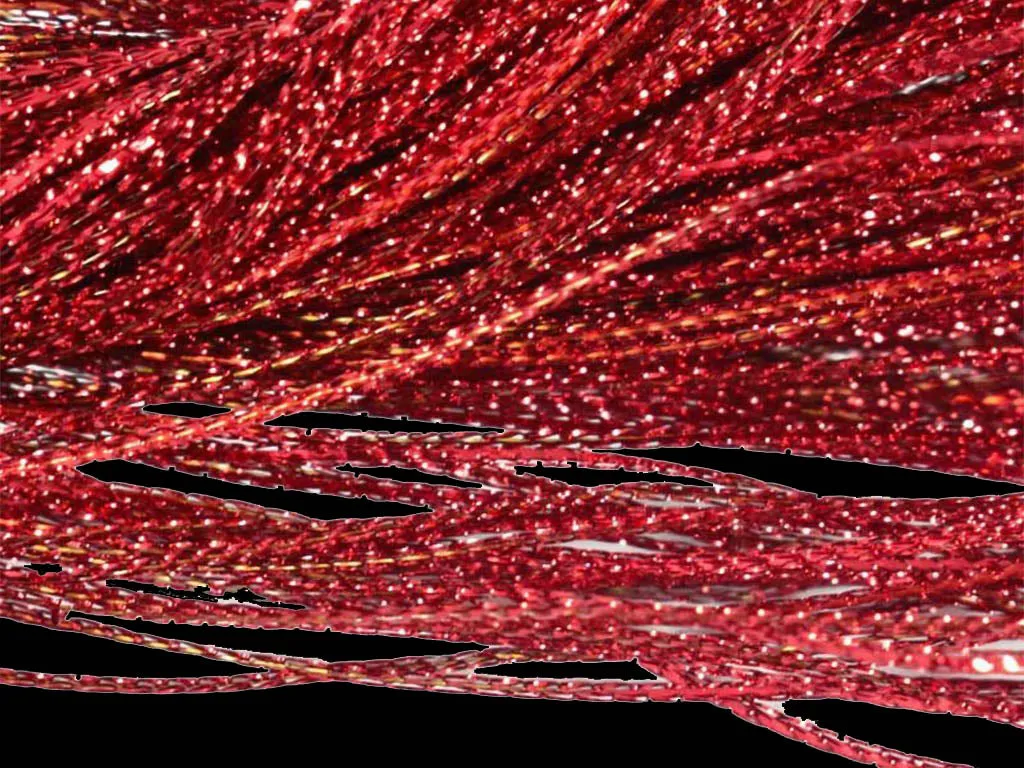 Dark Red Metallic Braided Zari Threads