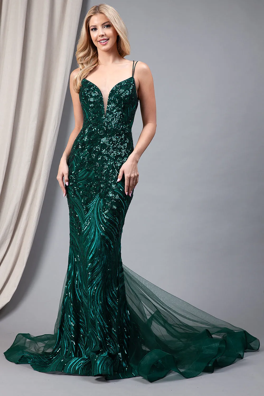 Embroidered Sequins Dress