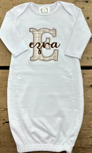 Ezra Baby Gown