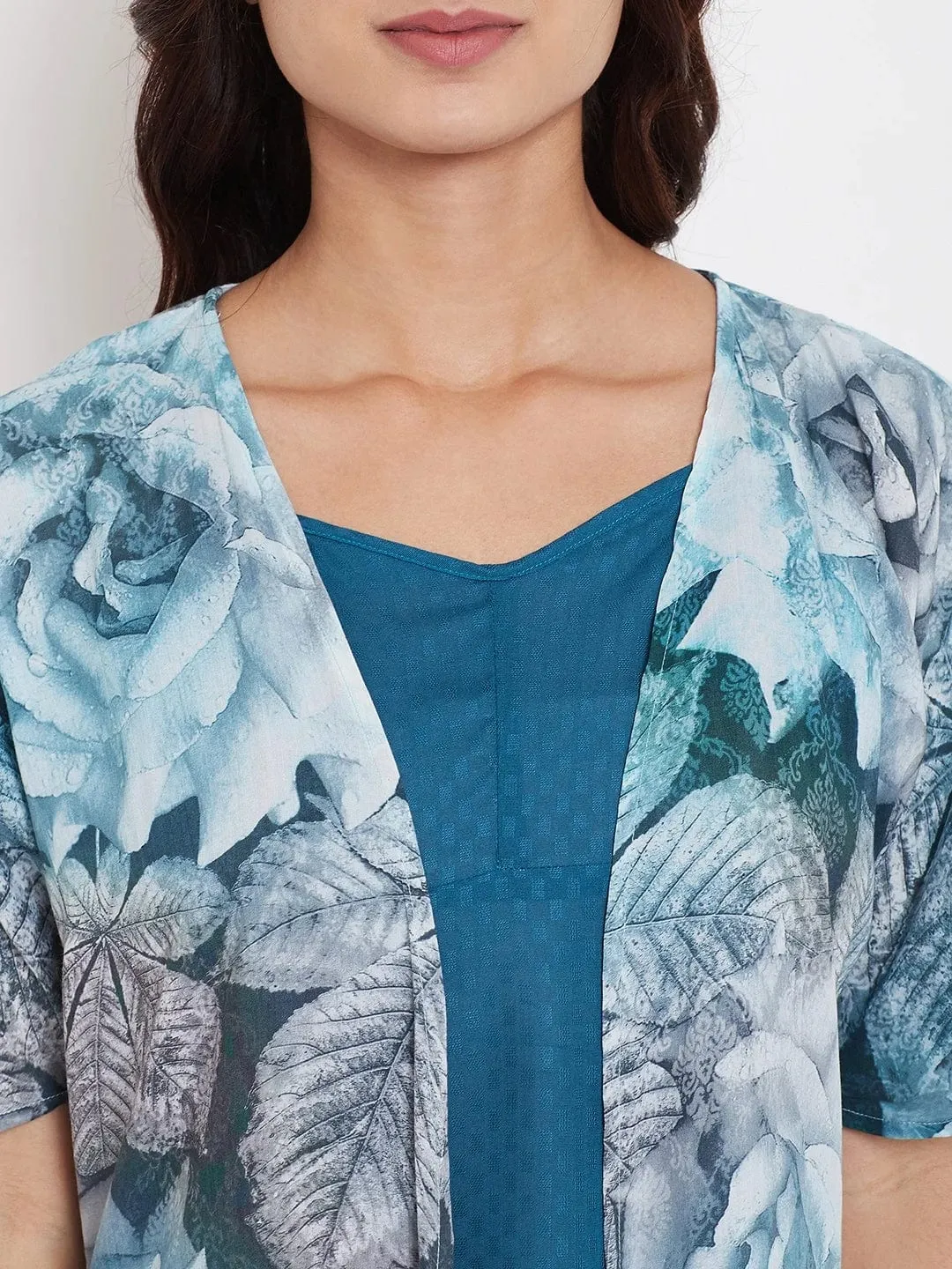 Floral Digital Print Gown - (Clearance - Final Sale)