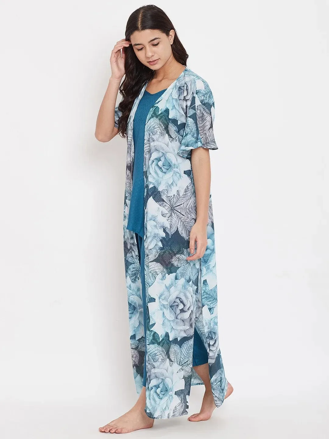 Floral Digital Print Gown - (Clearance - Final Sale)