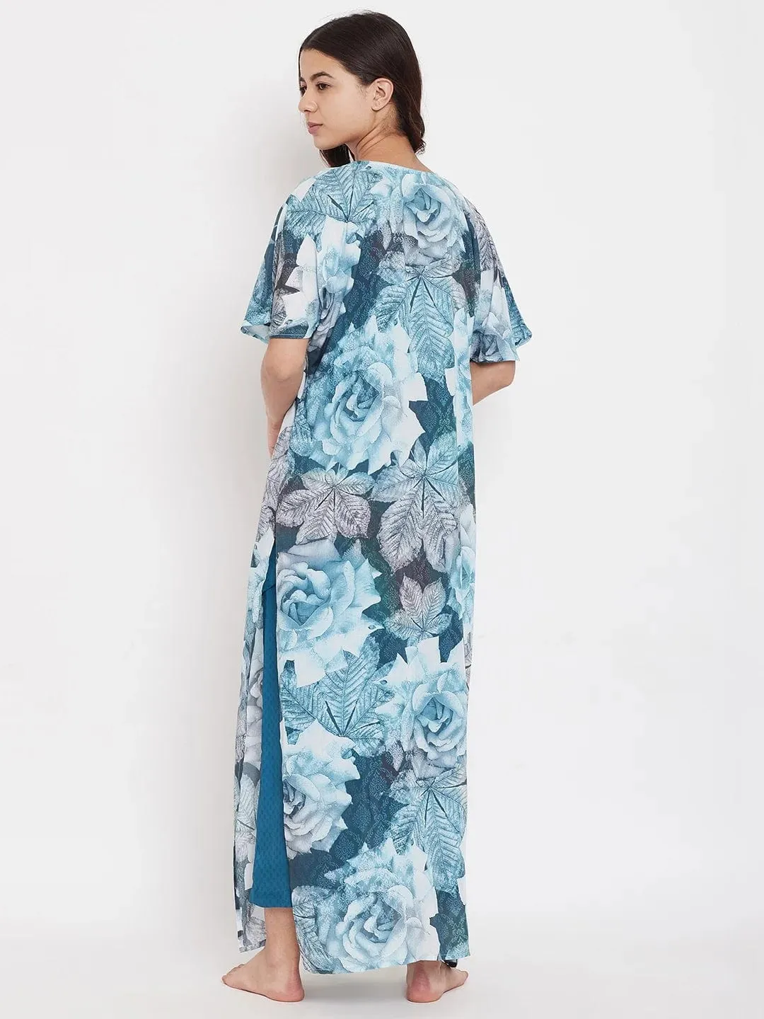 Floral Digital Print Gown - (Clearance - Final Sale)