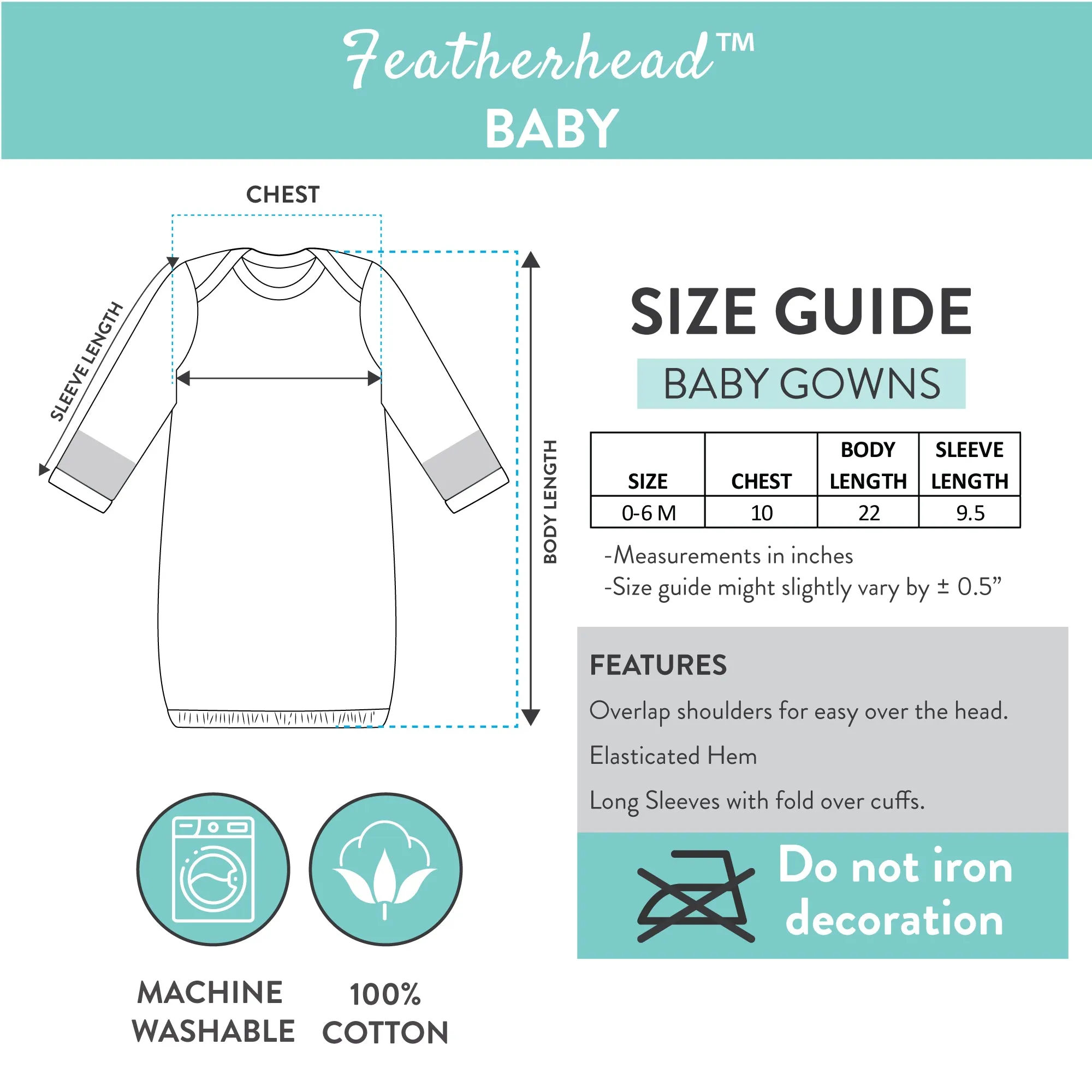 FS-486 Baby Gown 2pk Blue whale