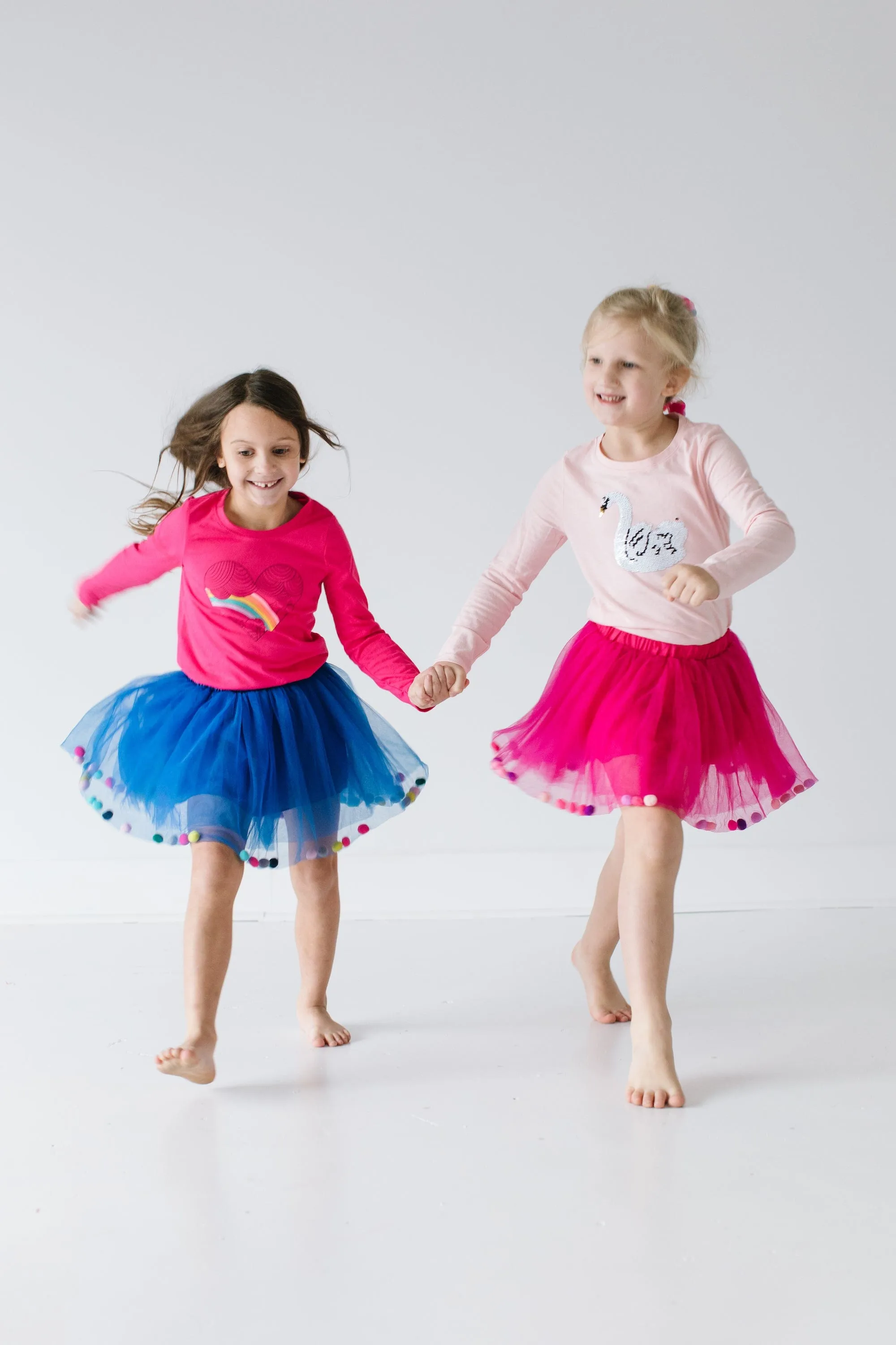 Fuchsia Tutu | Hot Pink Tutu For Girls | Pom Pom Tutu and Bow Hair Tie | 2Pcs Set