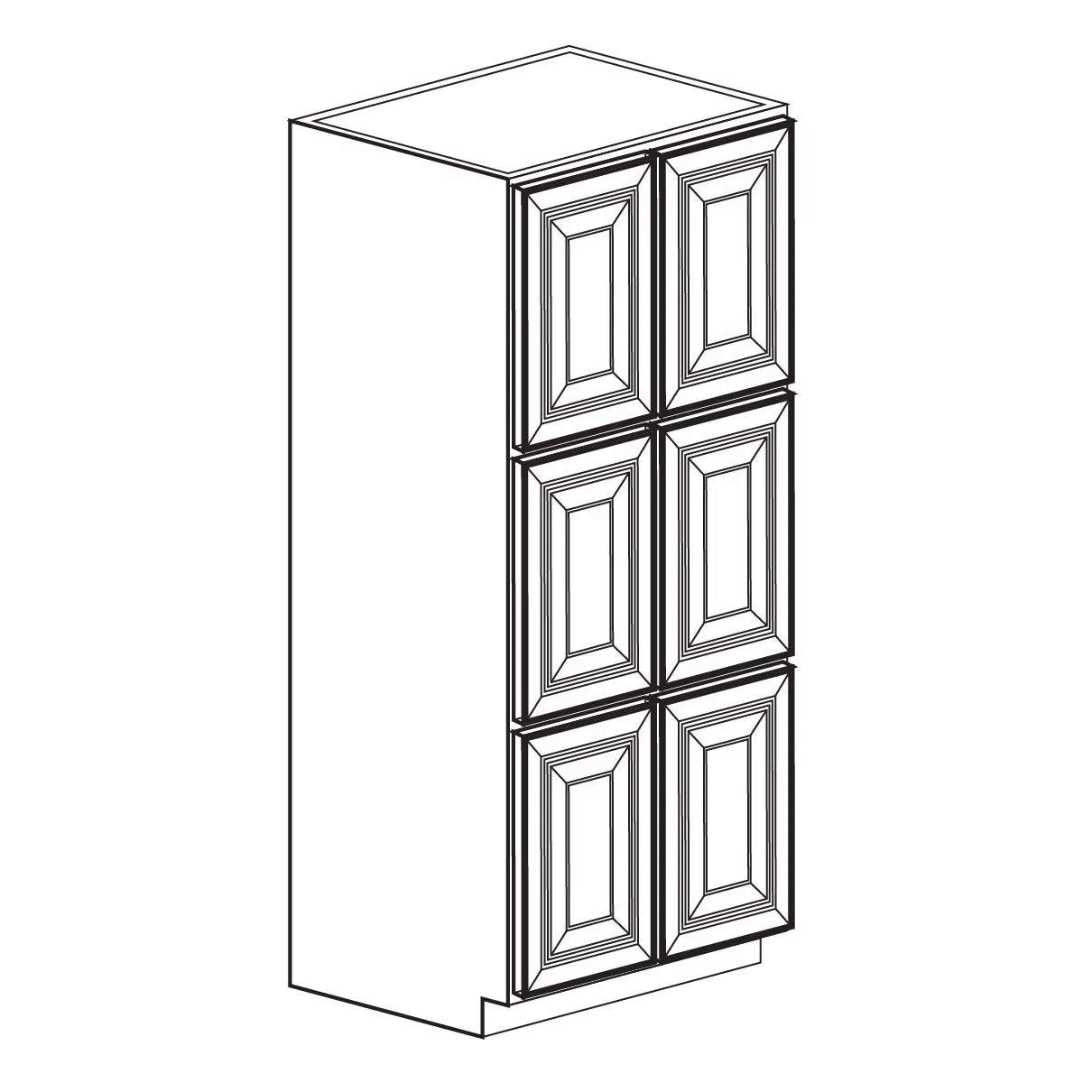 Full Height Cabinets - Newport Blue