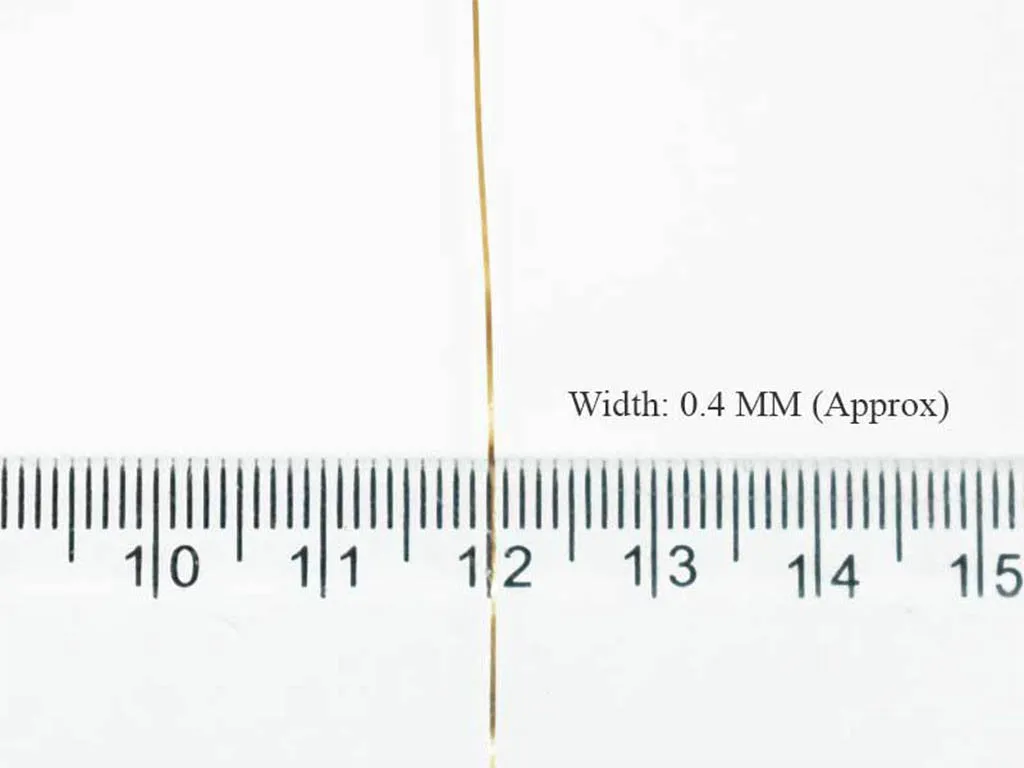 Golden Matte Flat Metallic Badla Zari Threads (Flat Metallic Yarn) (Wholesale)