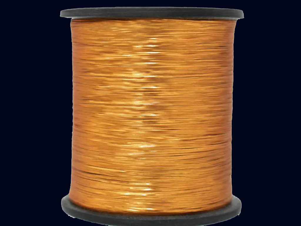 Golden Matte Flat Metallic Badla Zari Threads (Flat Metallic Yarn) (Wholesale)