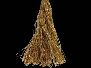 Golden Rainbow Metallic Braided Zari Threads