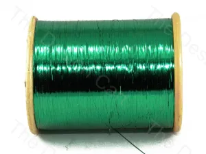 Green Flat Badla Zari Thread (Flat Metallic Yarn)