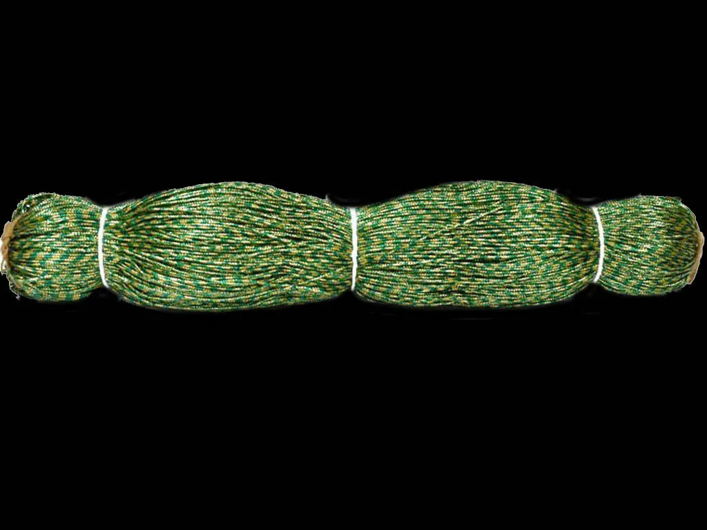 Green Gold Metallic Braided Zari Threads (Wholesale)