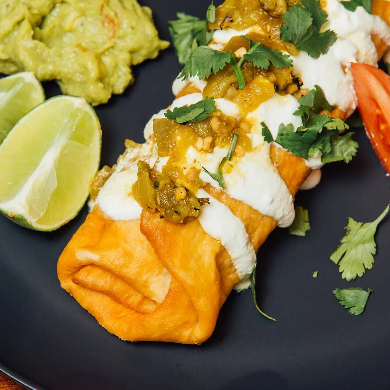 Hatch Green Chile Chicken & Cheese Chimichangas