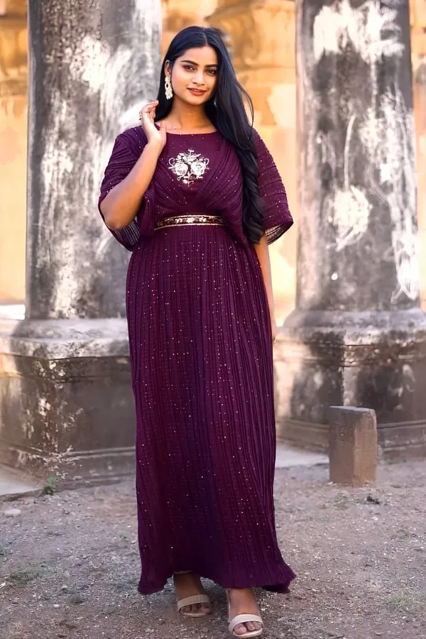 Indian Designer Evening Gown Design For Women