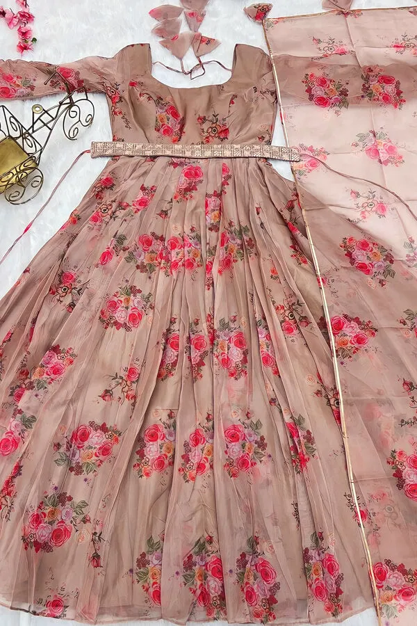 Indian Ethnic Wear Long Anarkali Gown For Women