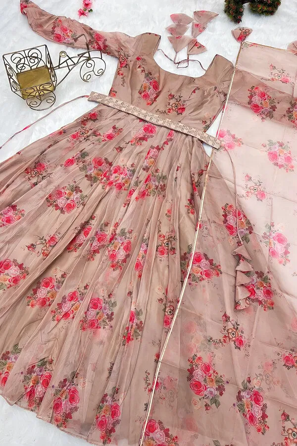 Indian Ethnic Wear Long Anarkali Gown For Women