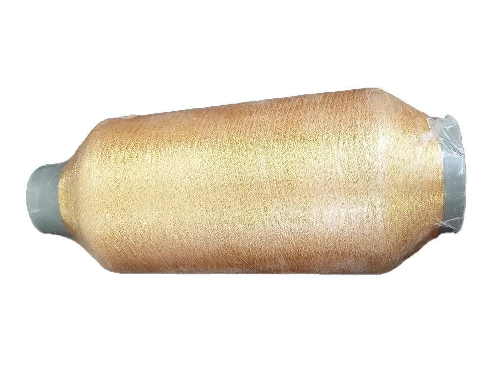 Light Golden Zari Thread Cone