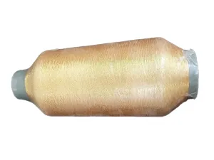 Light Golden Zari Thread Cone