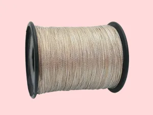 Peach Twisted Variegated Zari / Metallic Threads