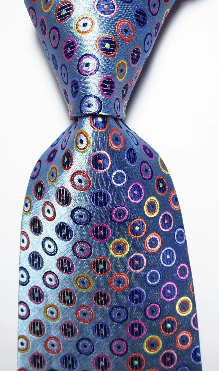 Polka Dot Ties For Men 100% Silk Necktie Set Gold Green