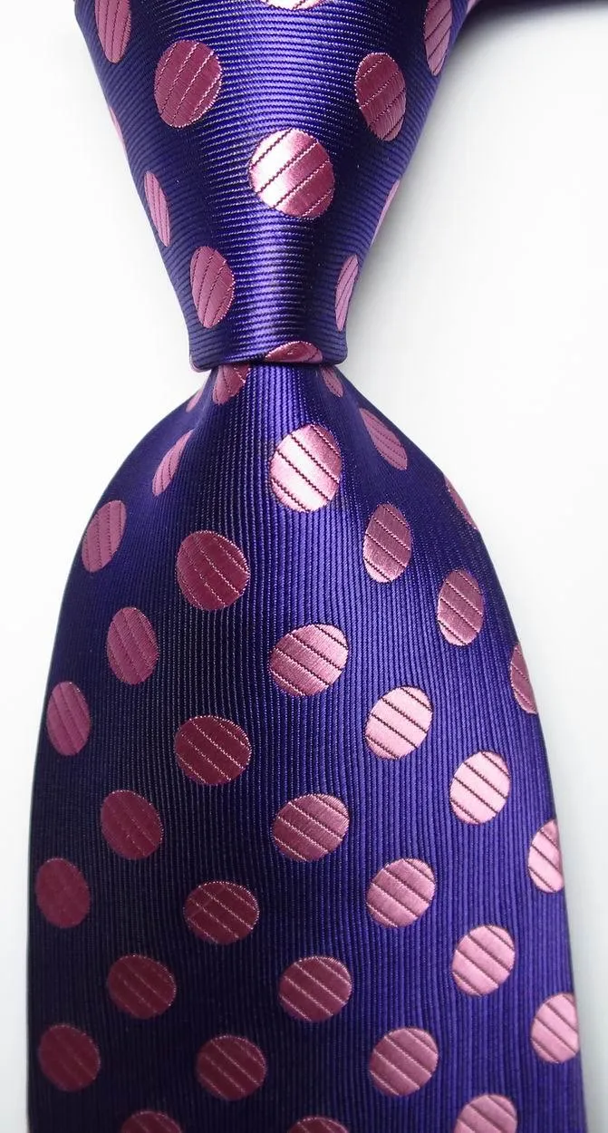 Polka Dot Ties For Men 100% Silk Necktie Set Gold Green