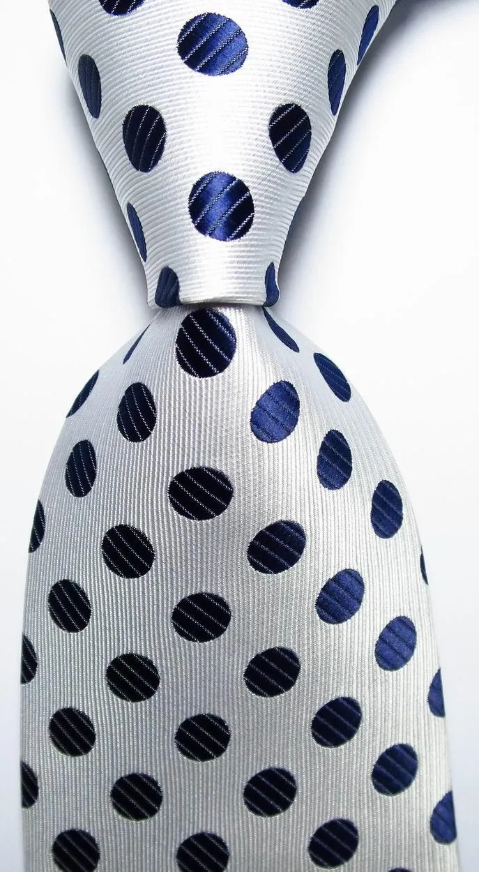 Polka Dot Ties For Men 100% Silk Necktie Set Gold Green