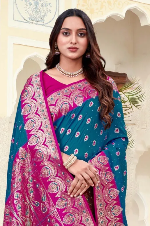 Rapier Silk Blue Saree