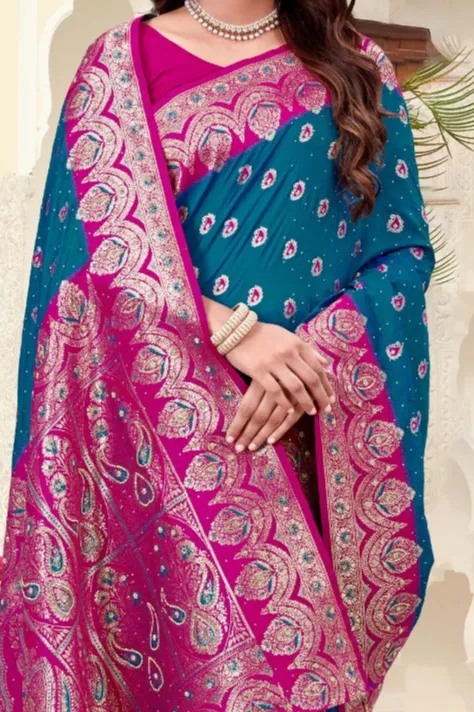 Rapier Silk Blue Saree