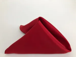Red Matte Satin Napkins (10 Count)