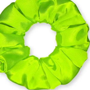 Scrunchies Premium Bridal Satin Available in 3 Sizes Made in the USA Lime