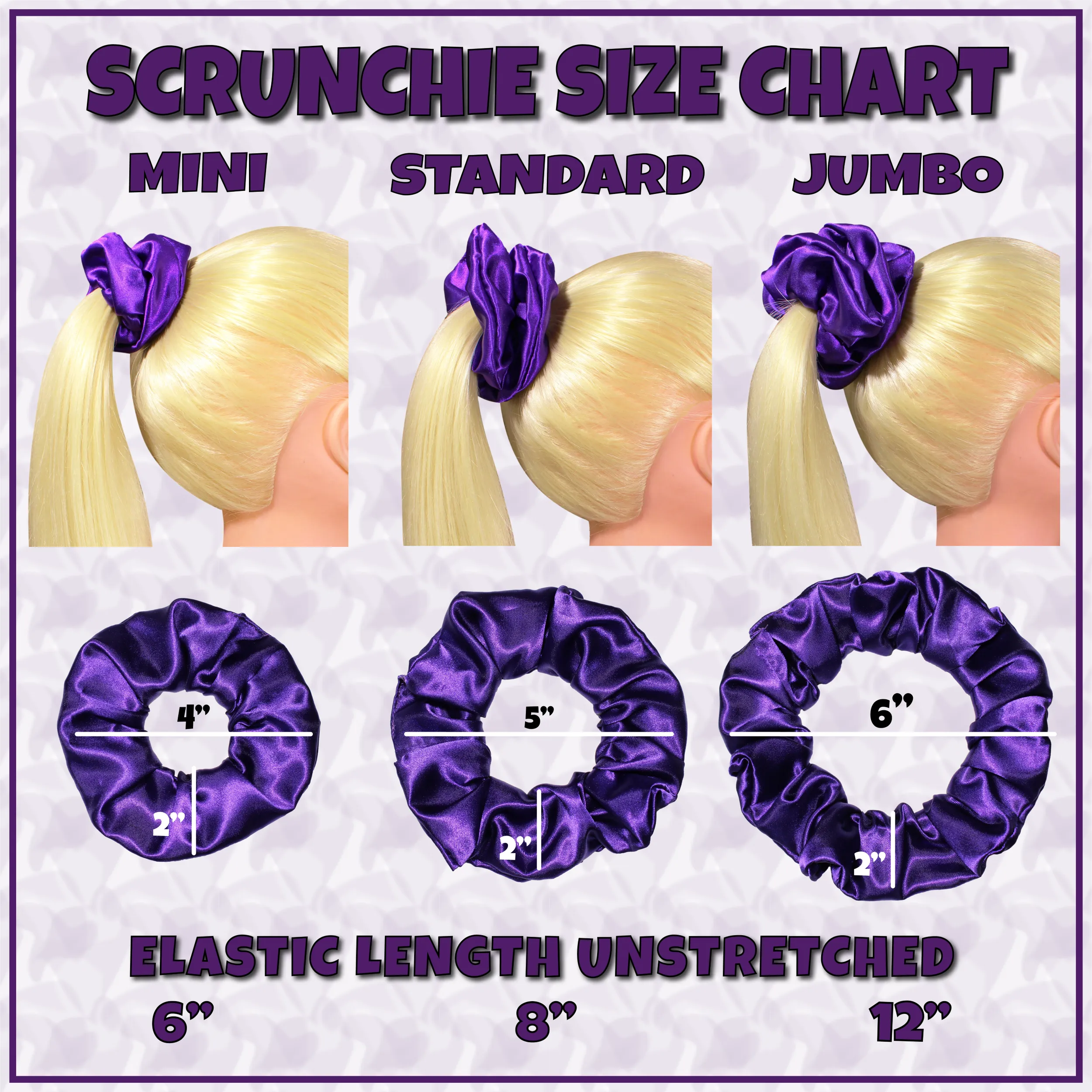 Scrunchies Premium Bridal Satin Available in 3 Sizes Made in the USA Lime