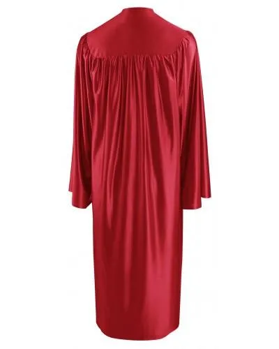 Shiny Red Bachelors Graduation Gown - College & University
