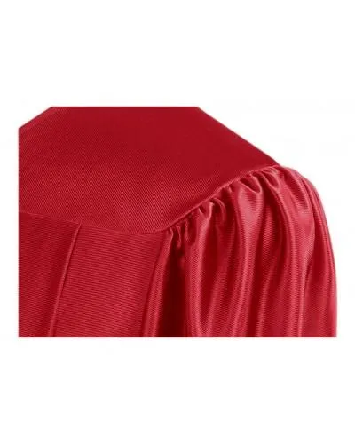 Shiny Red Bachelors Graduation Gown - College & University